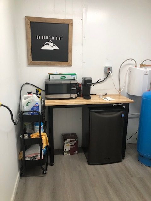 221 Commerce St. — kitchen area with appliances